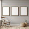 Farmhouse A3 Barn Wood Frame Mockup — Blank Template #00252 — A3 Frame JPG | bulkmockup Mockup Template | Commercial Use Included | MockupBulk