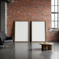Blank Template #00197 Industrial Loft A3 Barn Wood Frame Mockup | bulkmockup A3 Frame Template | JPG Download | Commercial Use | MockupBulk