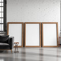Industrial Loft A3 Barn Wood Frame Mockup — Blank Template #00198 — A3 Wall Art Mockup | bulkmockup JPG Template | Commercial Licence | MockupBulk