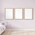 Kids Room A3 Barn Wood Frame Mockup, Blank Template #00219 | A3 Frame JPG | bulkmockup Mockup Template | Commercial Use Included | MockupBulk