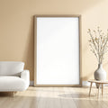Minimalist White A3 Barn Wood Frame Mockup, Blank Template #00190 | A3 Frame Mockup JPG | Commercial Use | Etsy POD bulkmockup | MockupBulk