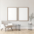 Minimalist White A3 Barn Wood Frame Mockup — Blank Template #00191 — A3 JPG Instant Download | Commercial Licence | bulkmockup Shop | MockupBulk
