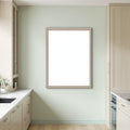 Modern Kitchen A3 Barn Wood Frame Mockup, Blank Template #00241 | A3 Wall Art Mockup | bulkmockup JPG Template | Commercial Licence | MockupBulk