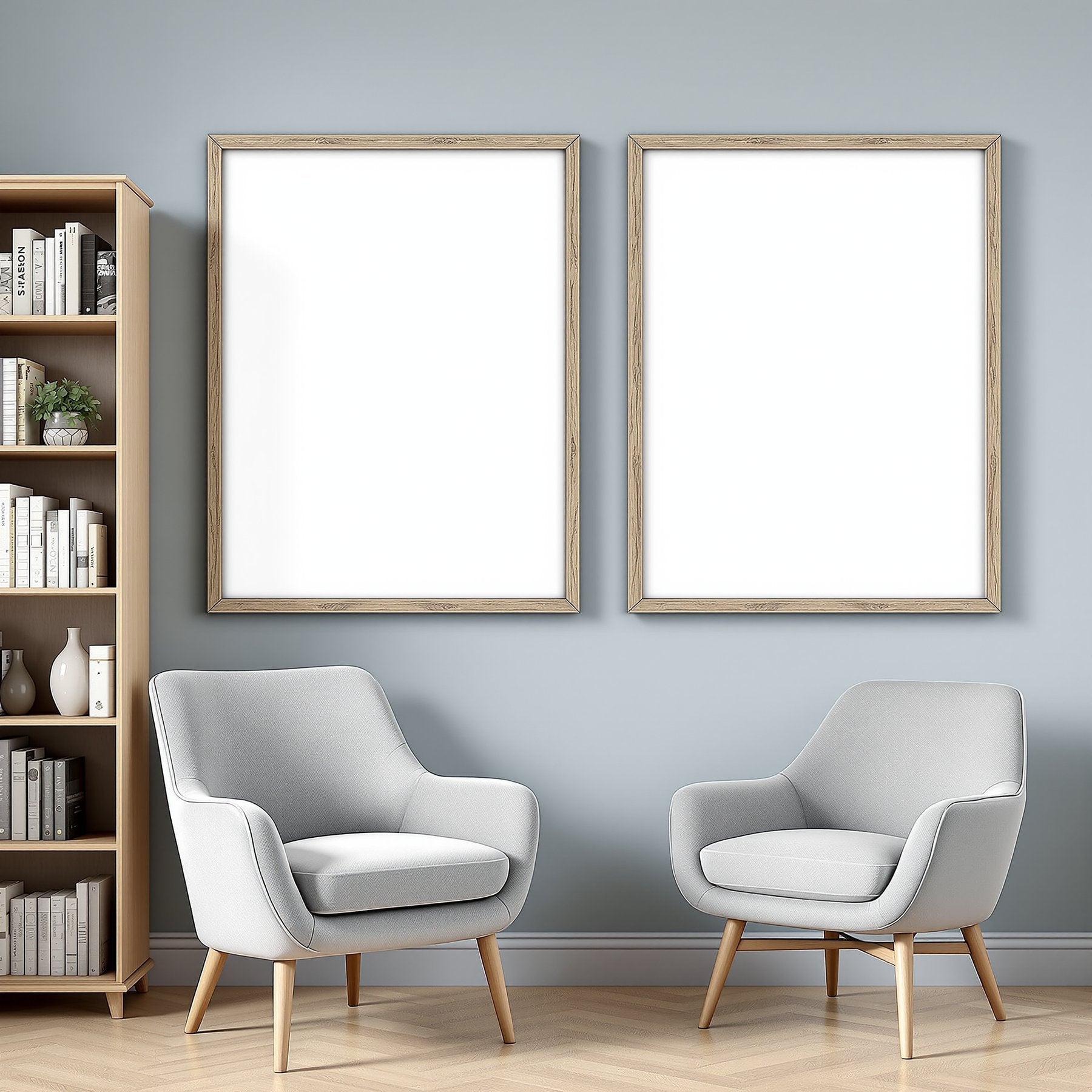 Blank Template #00230 Reading Nook A3 Barn Wood Frame Mockup | A3 Print Mockup | Instant Download | bulkmockup | Commercial Licence | MockupBulk