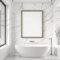 Spa Bathroom A3 Chunky Rustic Frame Mockup, Blank Template #00106 | A3 Frame Mockup JPG | Commercial Use | Etsy POD bulkmockup | MockupBulk