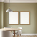 Dining Room A3 Chunky Rustic Frame Mockup — Blank Template #00101 — bulkmockup A3 Frame Template | JPG Download | Commercial Use | MockupBulk