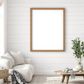 Farmhouse A3 Chunky Rustic Frame Mockup, Blank Template #00124 | A3 Mockup Template | High-Res JPG Download | bulkmockup | MockupBulk