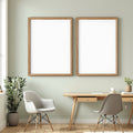 Home Office A3 Chunky Rustic Frame Mockup — Blank Template #00095 — A3 Frame JPG | bulkmockup Mockup Template | Commercial Use Included | MockupBulk