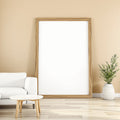 Blank Template #00064 Minimalist White A3 Chunky Rustic Frame Mockup | A3 JPG Instant Download | Commercial Licence | bulkmockup Shop | MockupBulk