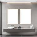 Spa Bathroom A3 Slim Gallery Frame Mockup | Blank Template #00170 | A3 Print Mockup | Instant Download | bulkmockup | Commercial Licence | MockupBulk