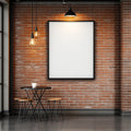 Cafe & Bar A3 Slim Gallery Frame Mockup | Blank Template #00172 | A3 JPG Instant Download | Commercial Licence | bulkmockup Shop | MockupBulk
