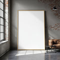 Industrial Loft A3 Slim Gallery Frame Mockup | Blank Template #00133 | bulkmockup A3 Frame Template | JPG Download | Commercial Use | MockupBulk