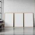 Industrial Loft A3 Slim Gallery Frame Mockup — Blank Template #00135 — A3 Wall Art Mockup | bulkmockup JPG Template | Commercial Licence | MockupBulk