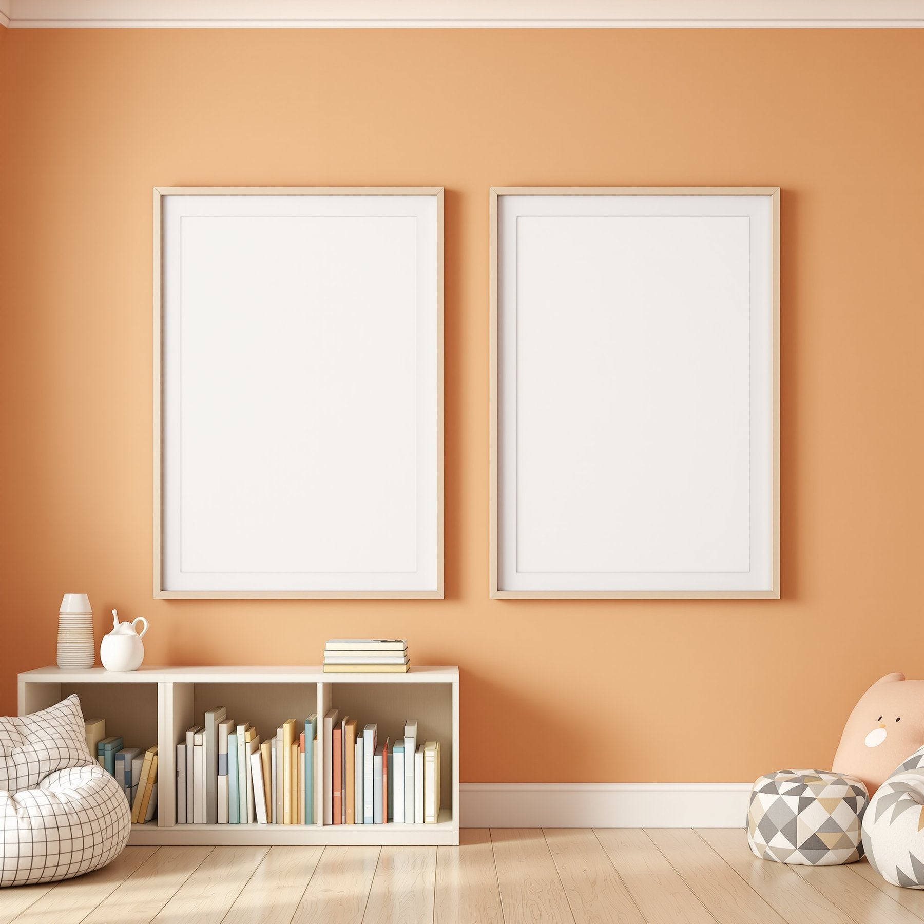 Kids Room A3 Slim Gallery Frame Mockup — Blank Template #00155 — A3 Frame Mockup JPG | Commercial Use | Etsy POD bulkmockup | MockupBulk