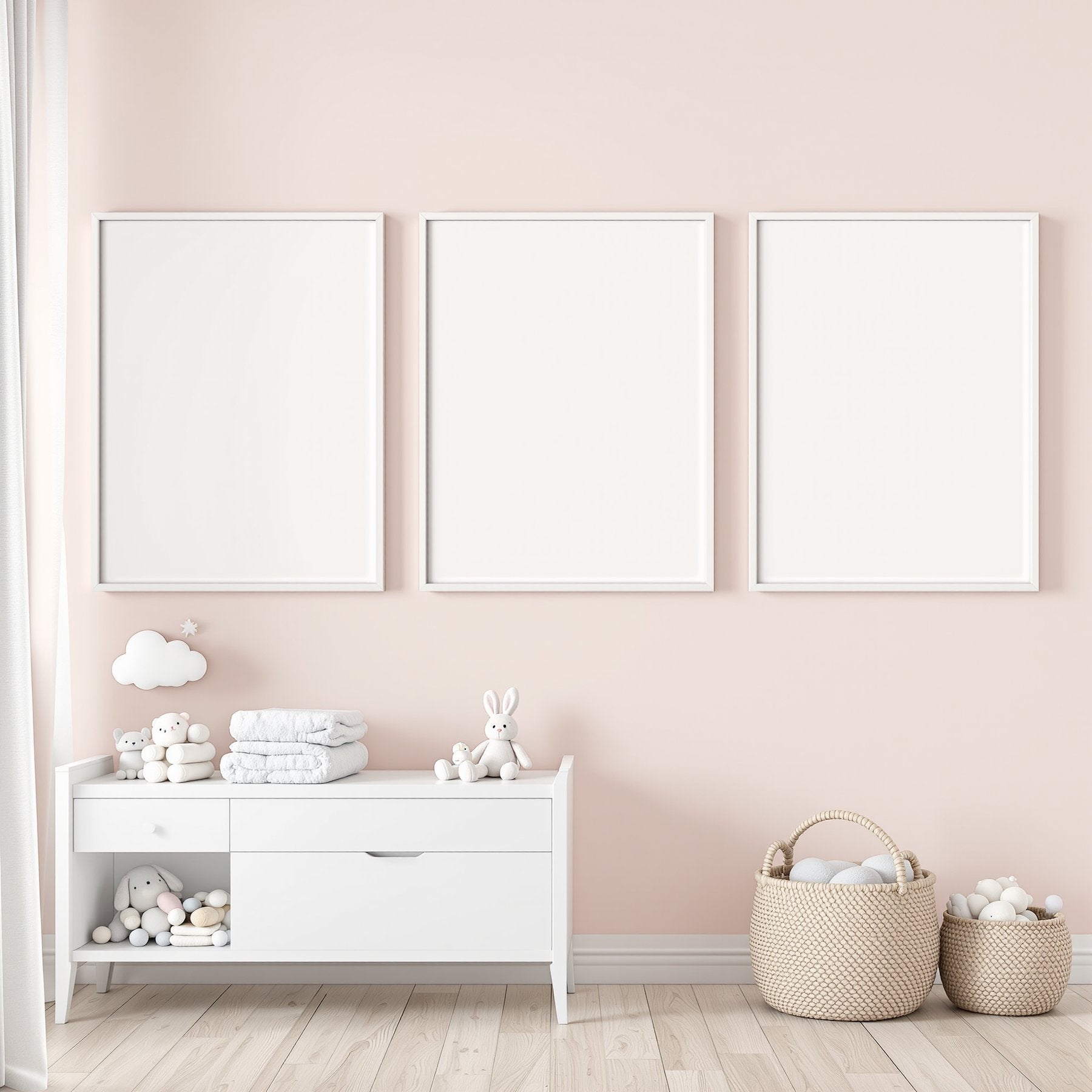 Nursery A3 Slim Gallery Frame Mockup, Blank Template #00153 | A3 Print Mockup | Instant Download | bulkmockup | Commercial Licence | MockupBulk