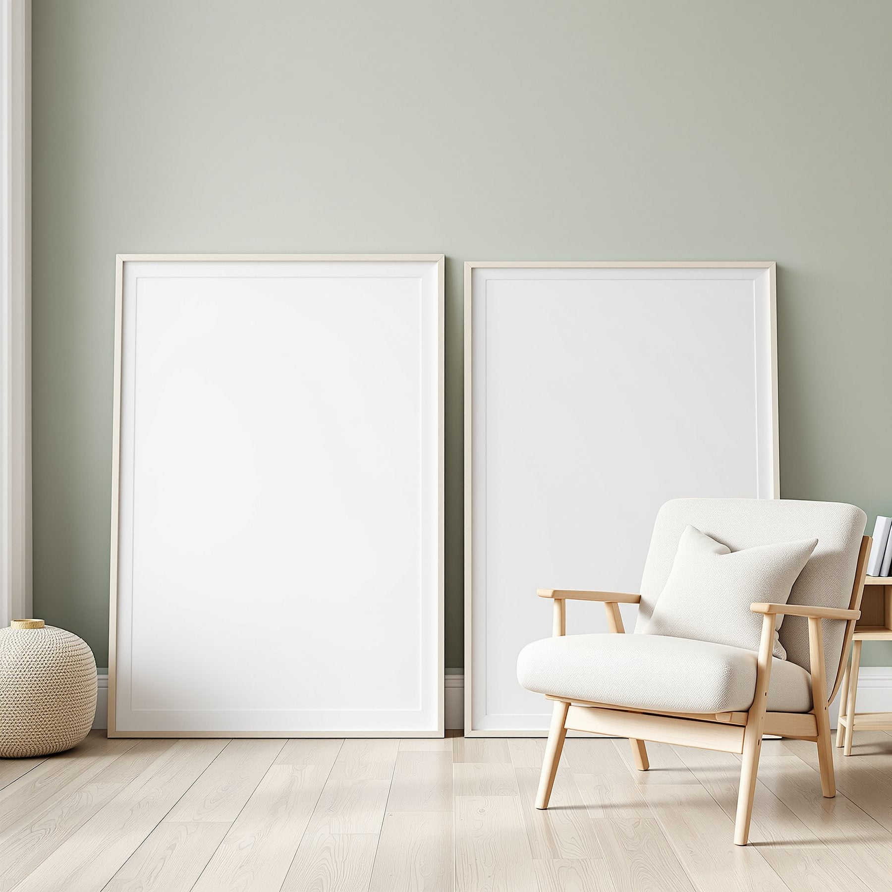Blank Template #00131 Scandinavian A3 Slim Gallery Frame Mockup | bulkmockup A3 Frame Template | JPG Download | Commercial Use | MockupBulk