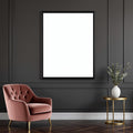 Blank Template #00268 Art Deco A3 Thick Black Frame Mockup | A3 Wall Art Mockup | bulkmockup JPG Template | Commercial Licence | MockupBulk