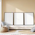 Coastal A3 Thick Black Frame Mockup | Blank Template #00276 | A3 Print Mockup | Instant Download | bulkmockup | Commercial Licence | MockupBulk