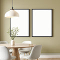 Blank Template #00290 Dining Room A3 Thick Black Frame Mockup | A3 Wall Art Mockup | bulkmockup JPG Template | Commercial Licence | MockupBulk