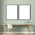 Home Office A3 Thick Black Frame Mockup — Blank Template #00284 — A3 Print Mockup | Instant Download | bulkmockup | Commercial Licence | MockupBulk