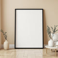 Minimalist White A3 Thick Black Frame Mockup, Blank Template #00253 | A3 Interior Mockup | Instant JPG | Commercial Use | bulkmockup | MockupBulk