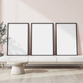 Minimalist White A3 Thick Black Frame Mockup | Blank Template #00255 | A3 JPG Instant Download | Commercial Licence | bulkmockup Shop | MockupBulk