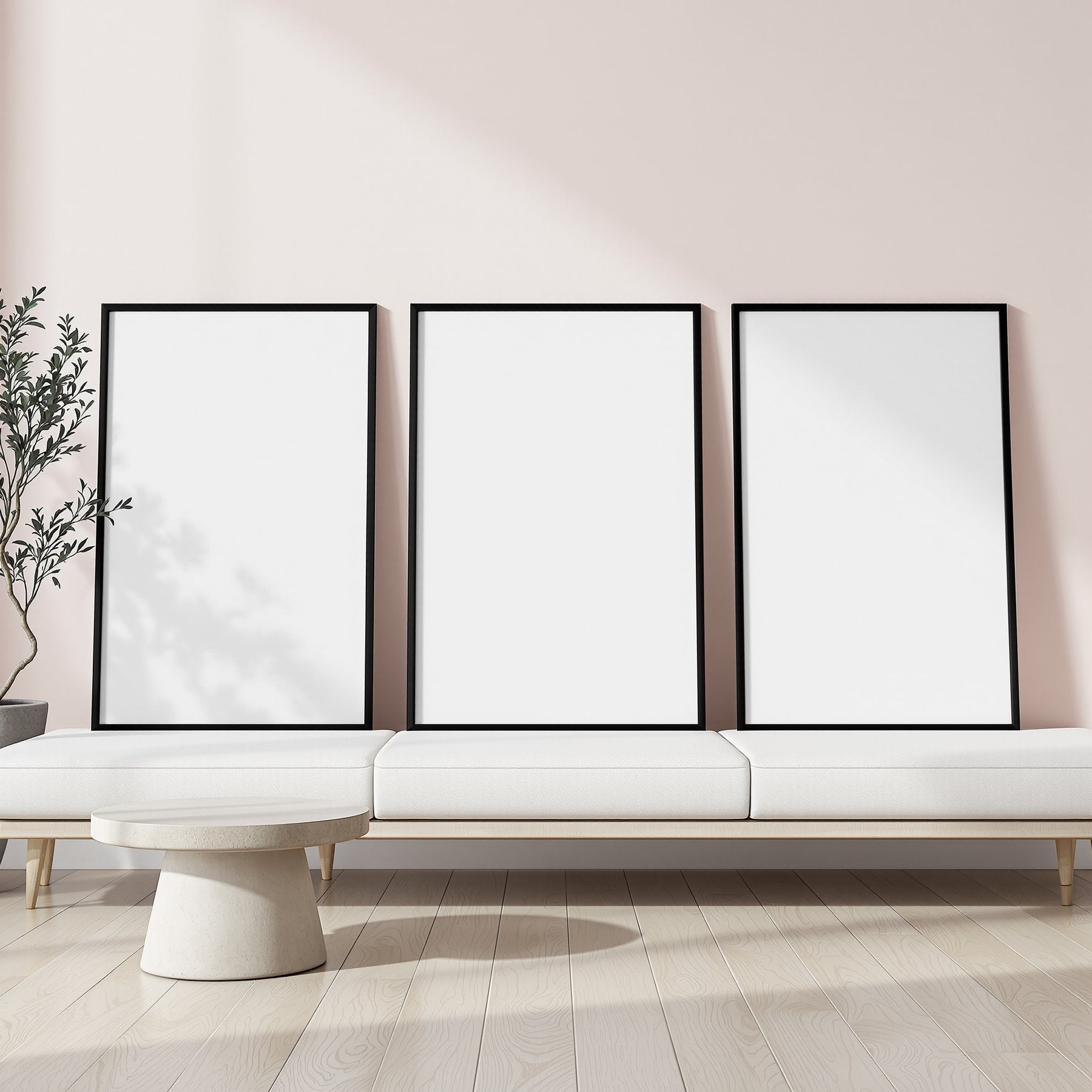 Minimalist White A3 Thick Black Frame Mockup | Blank Template #00255 | A3 JPG Instant Download | Commercial Licence | bulkmockup Shop | MockupBulk