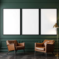 Reading Nook A3 Thick Black Frame Mockup — Blank Template #00294 — A3 JPG Instant Download | Commercial Licence | bulkmockup Shop | MockupBulk
