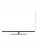 Isolated Standalone Front On TV Mockup | High-Resolution Transparent PNG | bulkmockup | Commercial Use | MockupBulk
