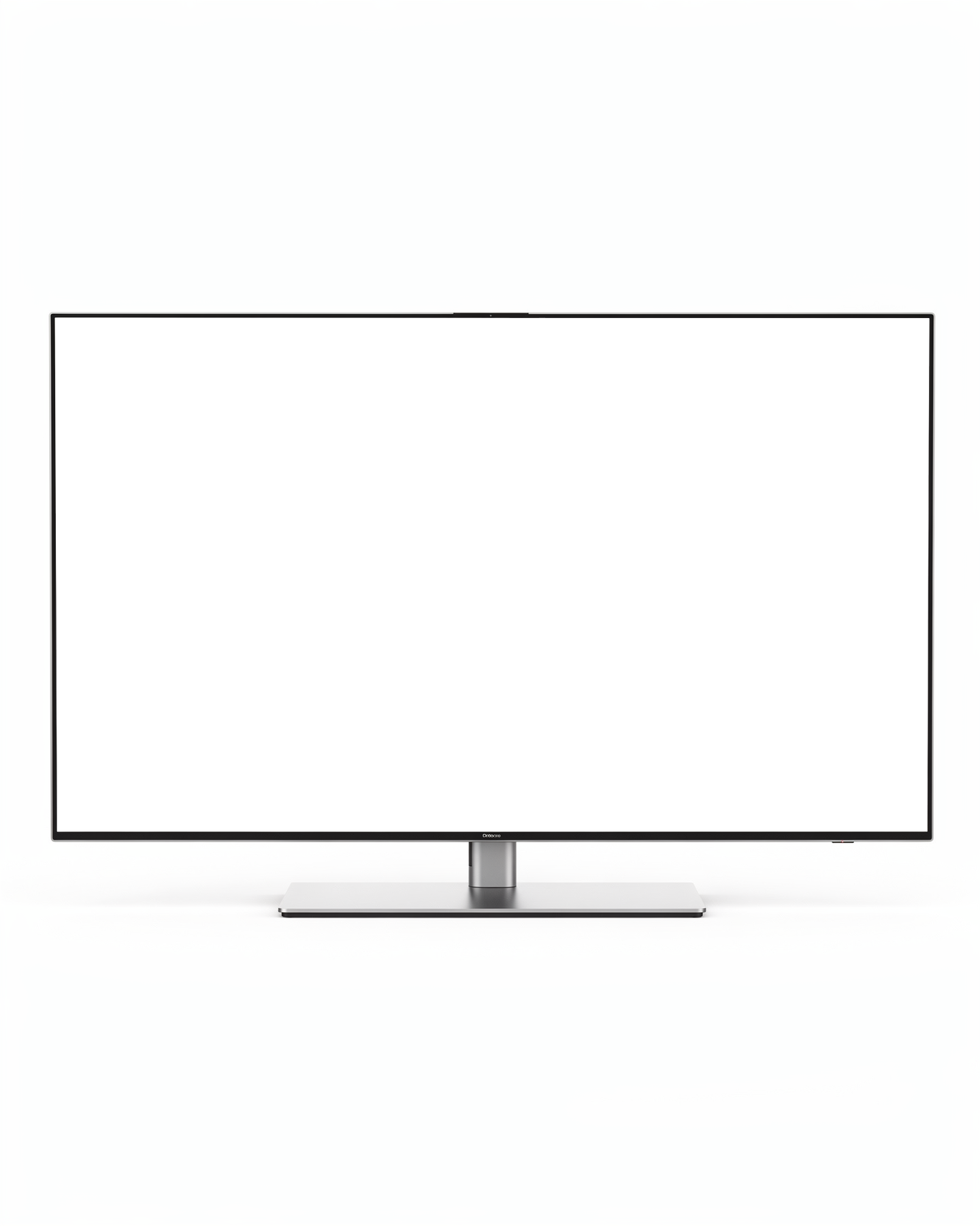 Isolated Standalone Front On TV Mockup | High-Resolution Transparent PNG | bulkmockup | Commercial Use | MockupBulk