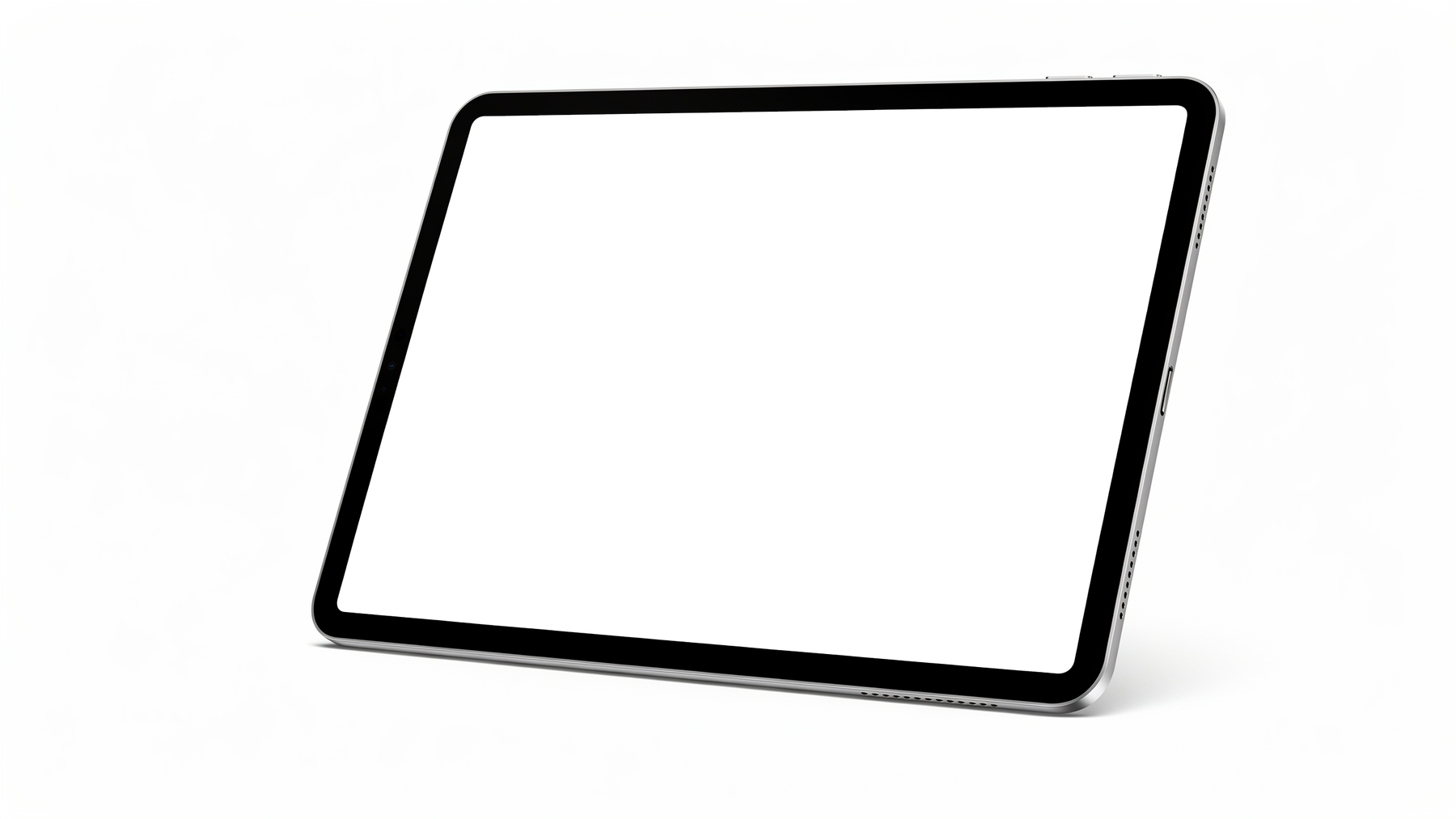iPad, Generic Angled White Bg | Device Mockup PNG | bulkmockup | Commercial Licence Included | MockupBulk