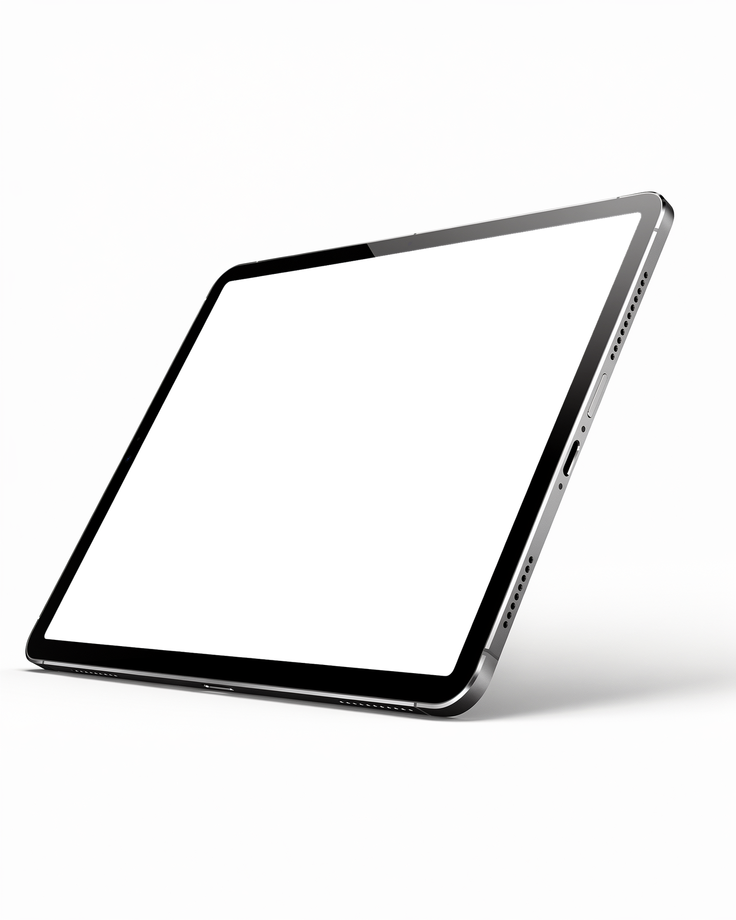 iPad Mockup | Generic Angled White Bg | High-Res PNG Mockup | bulkmockup | Commercial Licence | MockupBulk