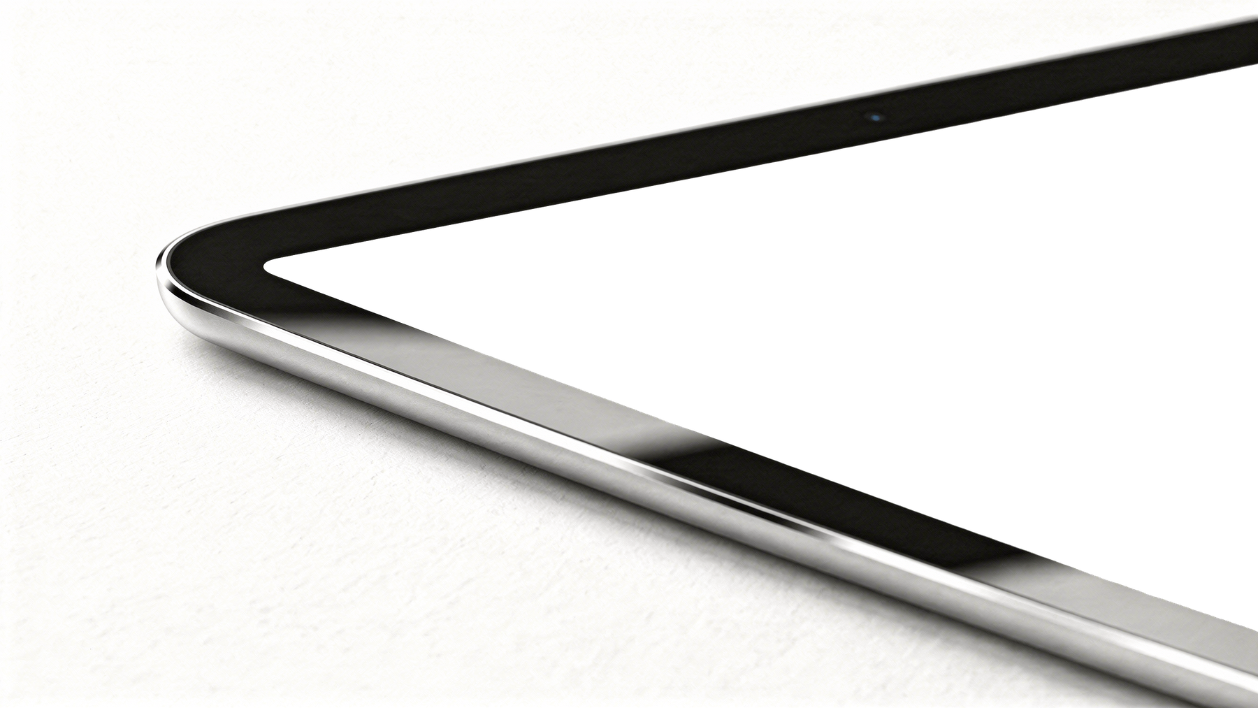iPad, Generic Closeup Bezel Corner | Device Screen PNG | bulkmockup Template | For Portfolio & Showcase | MockupBulk