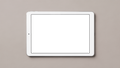 Generic Flat Grey Bg iPad Mockup | Device Screen PNG | bulkmockup Template | For Portfolio & Showcase | MockupBulk