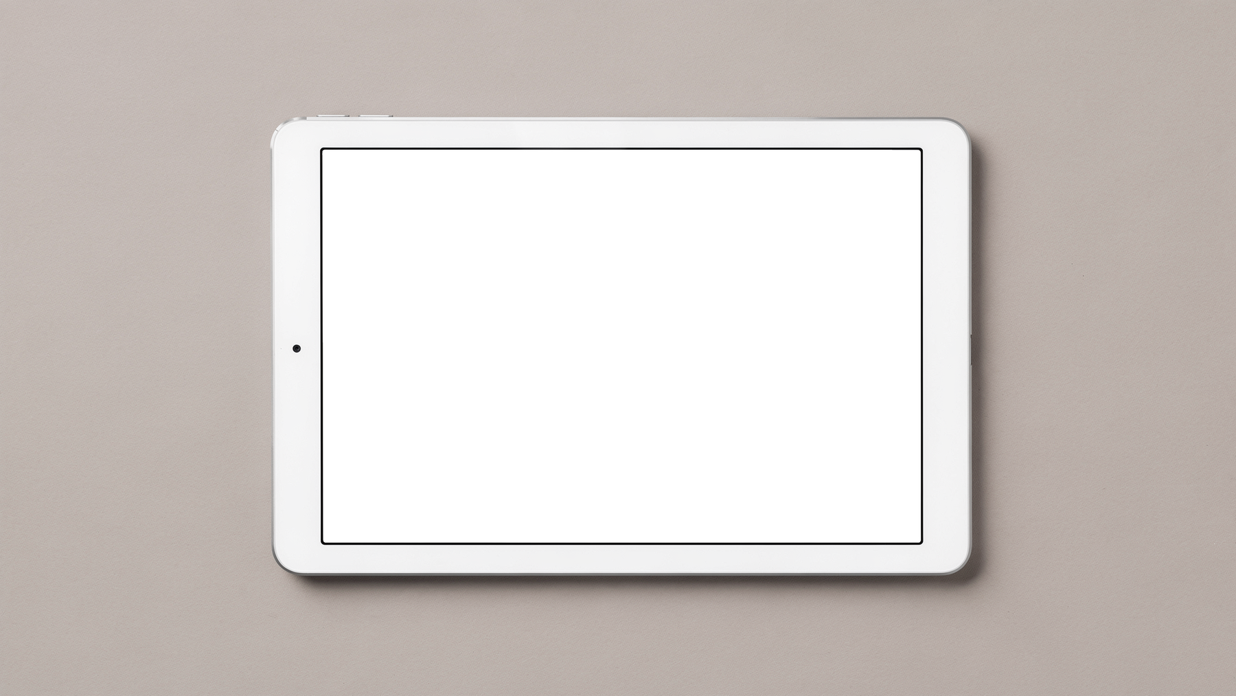 Generic Flat Grey Bg iPad Mockup | Device Screen PNG | bulkmockup Template | For Portfolio & Showcase | MockupBulk