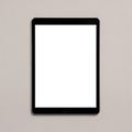 iPad Mockup | Generic Flat Grey Bg | Transparent Screen PNG Download | Commercial Licence | bulkmockup