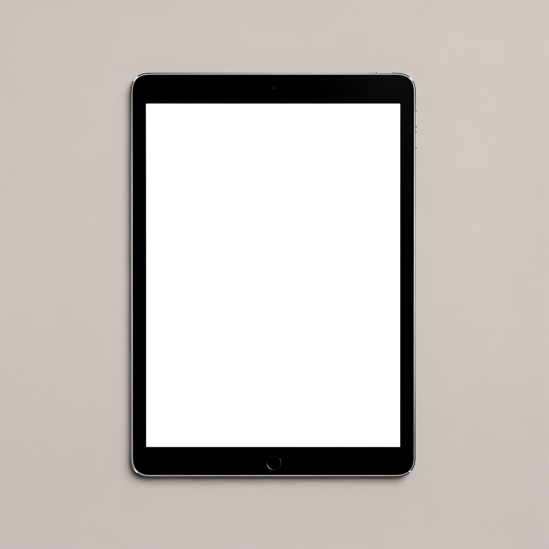 iPad Mockup | Generic Flat Grey Bg | Transparent Screen PNG Download | Commercial Licence | bulkmockup