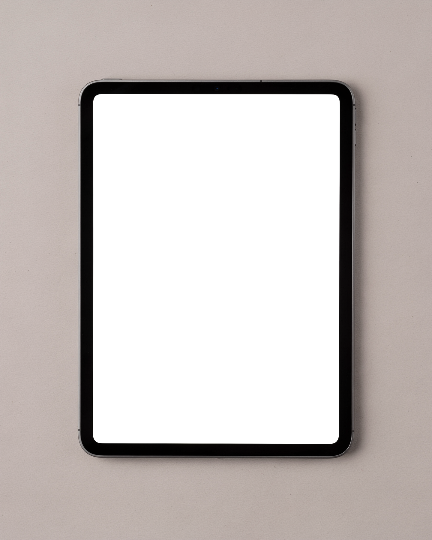 iPad Mockup | Generic Flat Grey Bg | High-Res PNG with Transparent Screen | Commercial Use | bulkmockup | MockupBulk