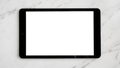 iPad Mockup — Generic Flat Marble Bg — Screen Mockup PNG | bulkmockup Download | For UI/UX Designers | MockupBulk