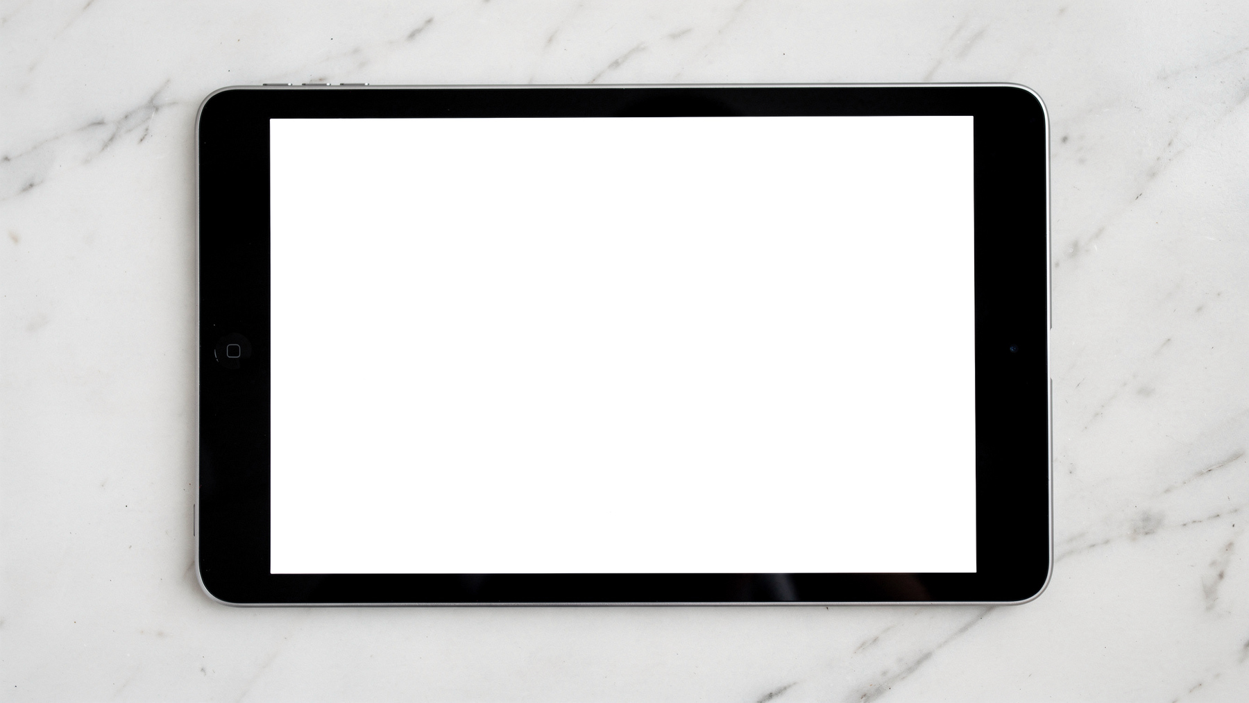 iPad Mockup — Generic Flat Marble Bg — Screen Mockup PNG | bulkmockup Download | For UI/UX Designers | MockupBulk