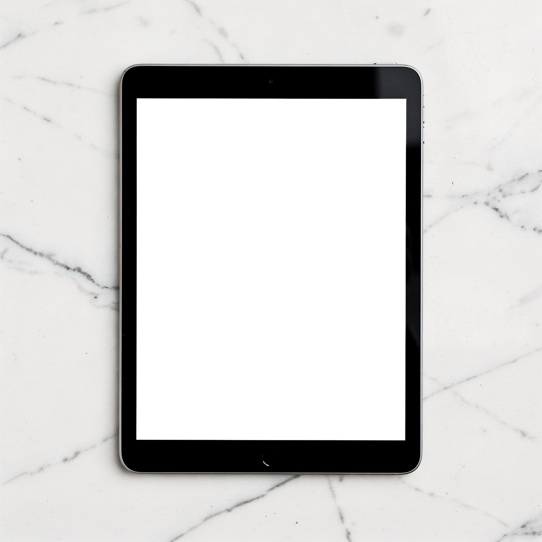 iPad, Generic Flat Marble Bg | Device Mockup PNG | bulkmockup | Commercial Licence Included | MockupBulk