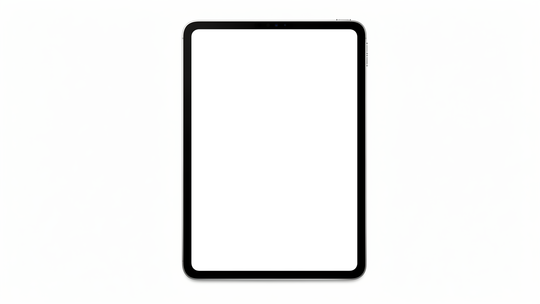 iPad, Generic Flat Portrait | Instant PNG Download | Transparent Screen | Commercial Use | MockupBulk