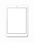 iPad Mockup | Generic Flat Portrait | bulkmockup PNG Template | Transparent Display | Commercial Use | MockupBulk