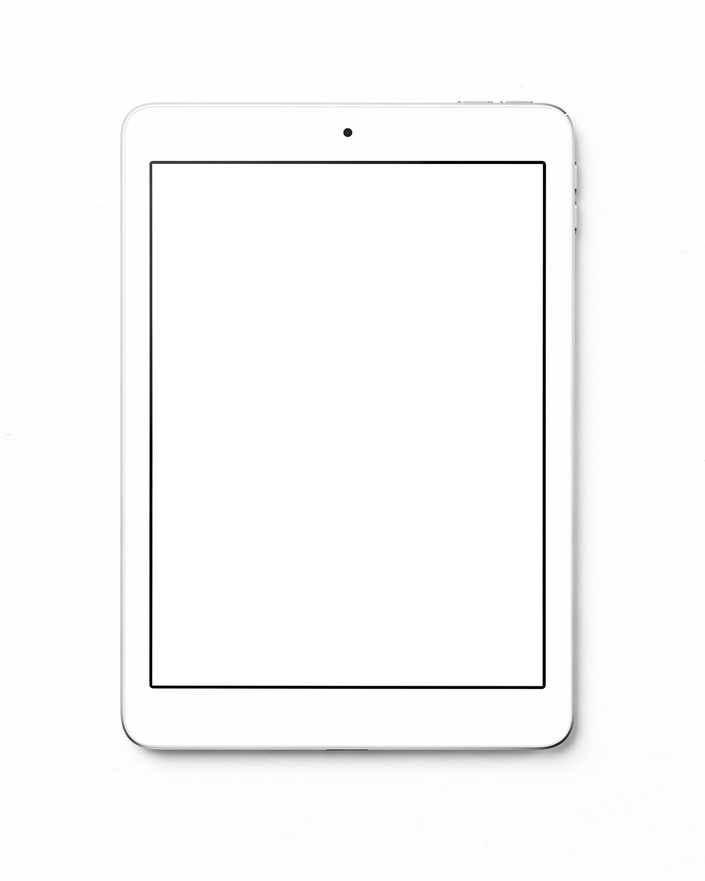 iPad Mockup | Generic Flat Portrait | bulkmockup PNG Template | Transparent Display | Commercial Use | MockupBulk