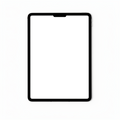 iPad Mockup — Generic Flat White Bg — High-Res PNG with Transparent Screen | Commercial Use | bulkmockup | MockupBulk