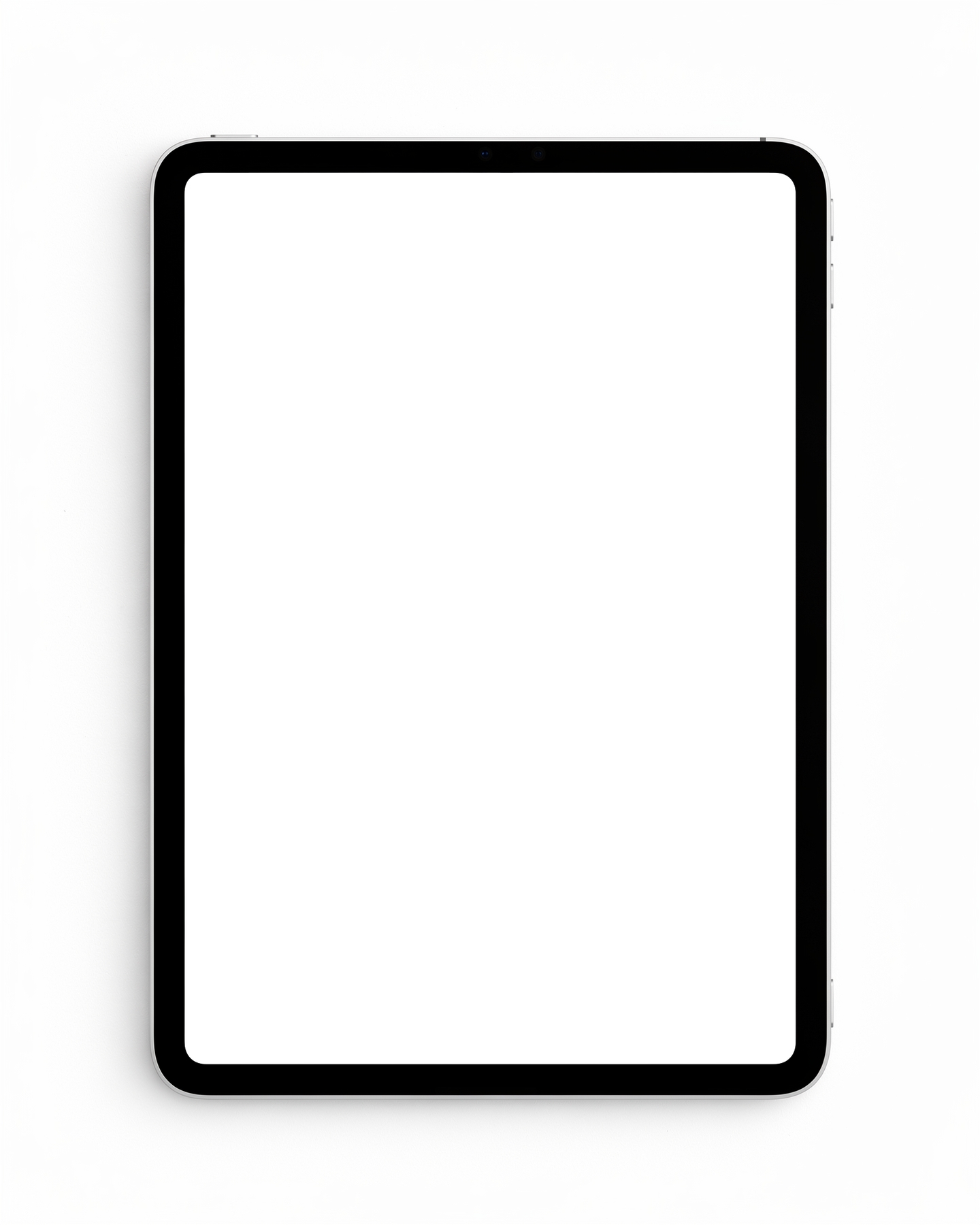 iPad Mockup | Generic Flat White Bg | Instant PNG Download | Transparent Screen | Commercial Use | MockupBulk