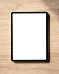 Generic Flat Wood Bg iPad Mockup | Device Mockup PNG | bulkmockup | Commercial Licence Included | MockupBulk
