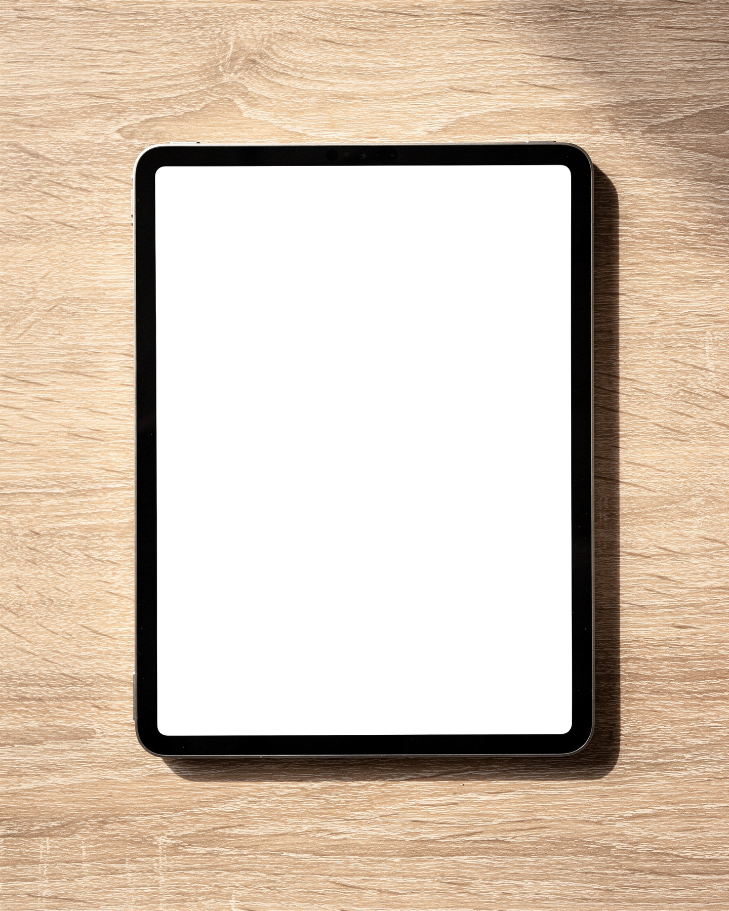 Generic Flat Wood Bg iPad Mockup | Device Mockup PNG | bulkmockup | Commercial Licence Included | MockupBulk