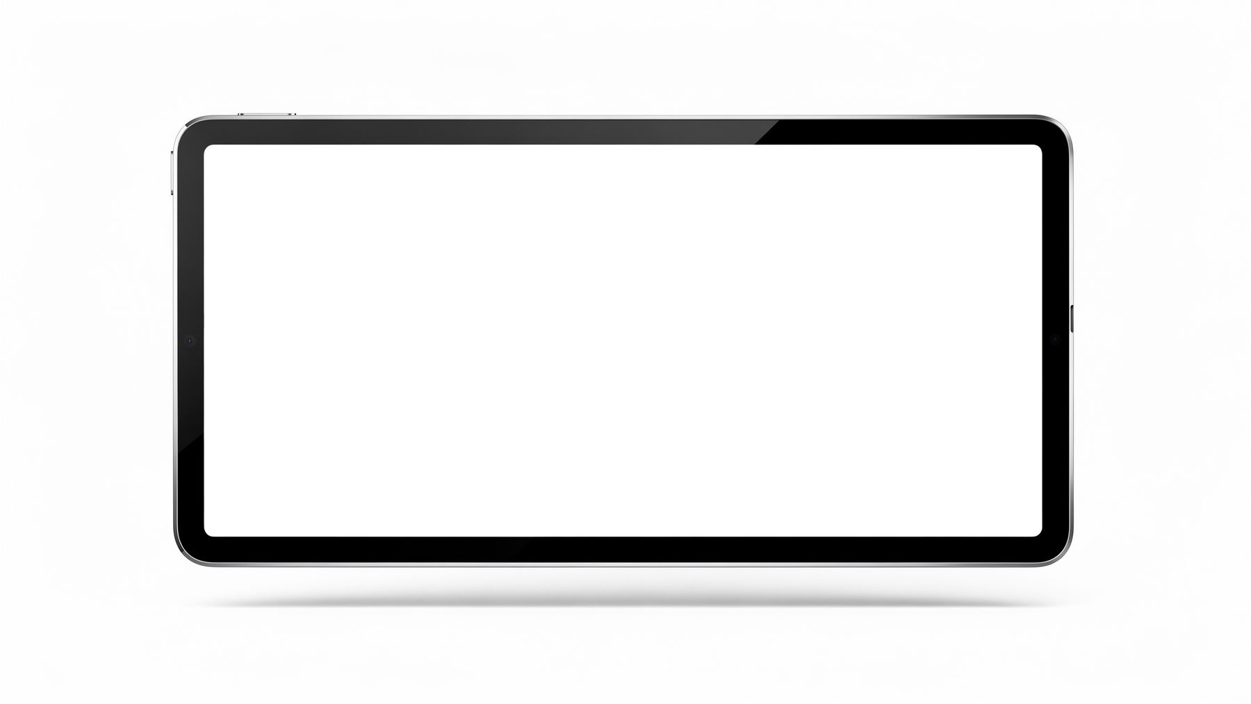 iPad, Generic Floating White Bg | High-Res PNG with Transparent Screen | Commercial Use | bulkmockup | MockupBulk