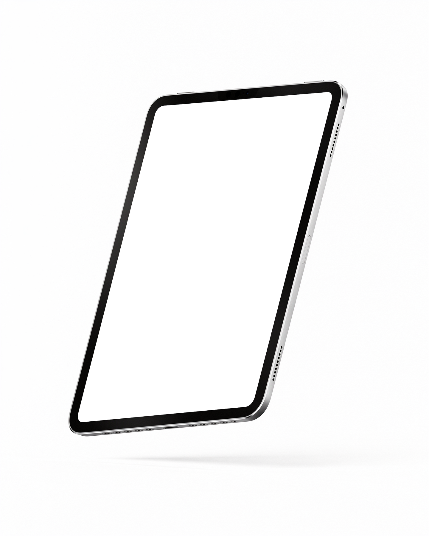 Generic Floating White Bg iPad Mockup | bulkmockup PNG Template | Transparent Display | Commercial Use | MockupBulk